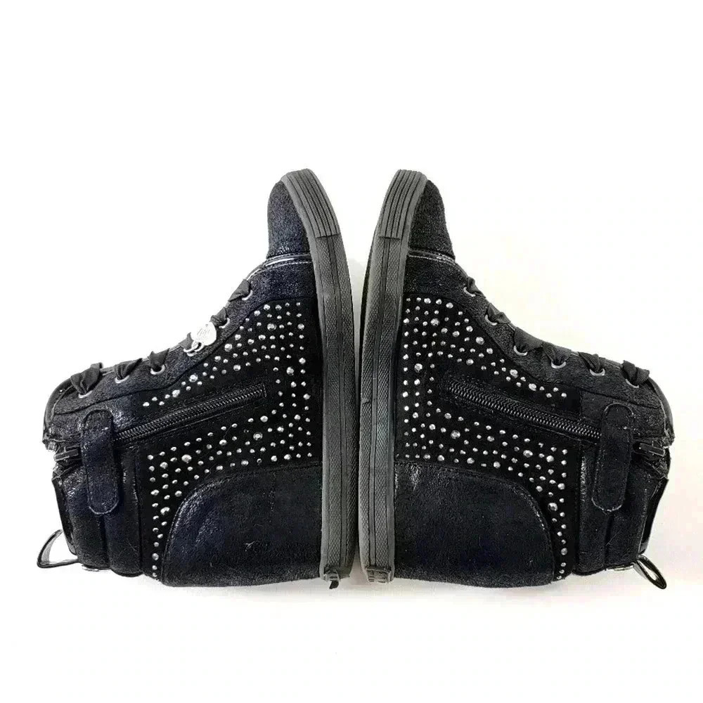 Stuart Weitzman Vance Clare Black Sneaker Shootie Bootie - Picture 6 of 10